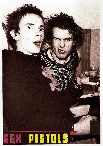 Johnny Rotten and Sid Vicious