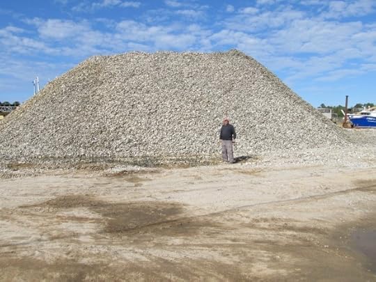 Oyster shells in Bayou La Batre.