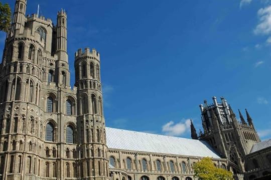 A view of Ely Cathedral, looking towards the magnificent medieval ���lantern���. The Cathedral was originally a Benedictine Abbey, which was founded by St. Etheldreda in 673.