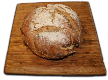 sourdough rye bread crunchy crust dense crumb