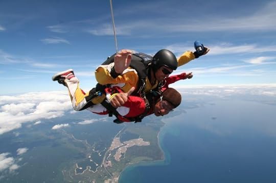 Ricky Shetty Sky Diving Picture