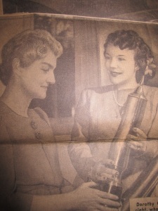 Grandma is the lady on the left