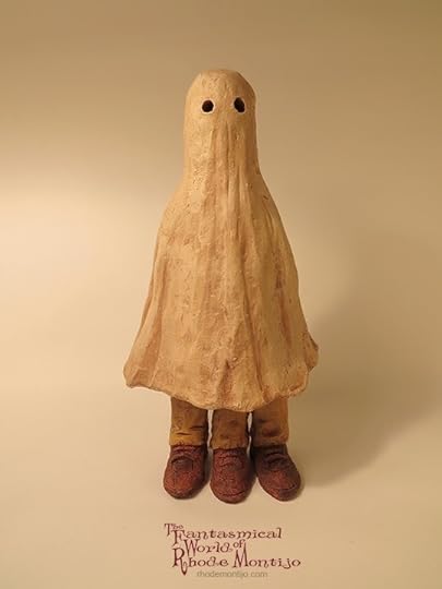 Ghost? Halloween Ceramic Folk Art by Rhode Montijo
