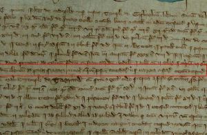 Section of The National Archives, E 142/112 mem. 2