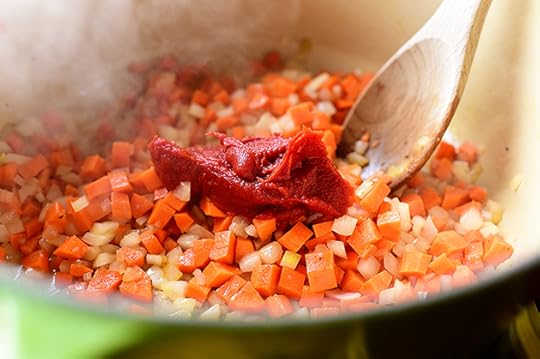 Tomato Soup with Parmesan Croutons