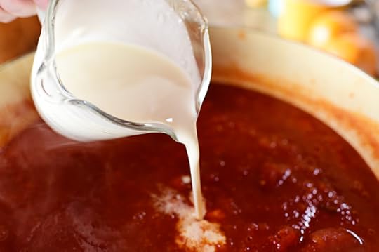Tomato Soup with Parmesan Croutons