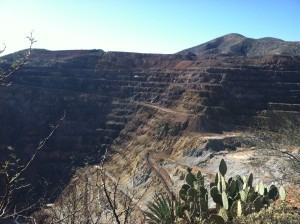 One view of the Lavender Open Pit Mine