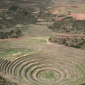 Ancient terraced farming site at Moray. 