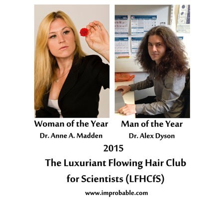 2015 Man and Woman of The Year, Luxuriant Flowing Hair Club for Scientists