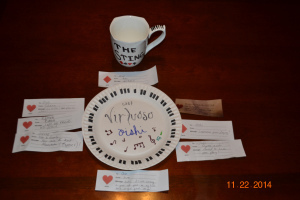 Notes from friends and family