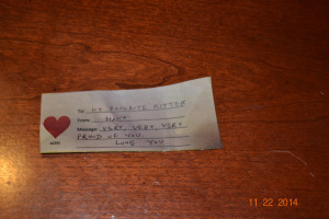 Note from Mama