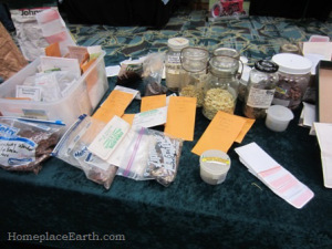 Seed Swap table at the VA Biological Farming Conference.