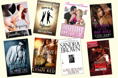 Hump Day books from Jacintha Topaz, Abby Lynn Pielet, Marie Force, Codi Gary, Bonnie Dee, Lynn Red, Sandra Brown, and Sheri Whitefeather!