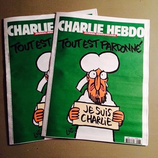 The much sought-after Jan 14 edition of Charlie Hebdo.