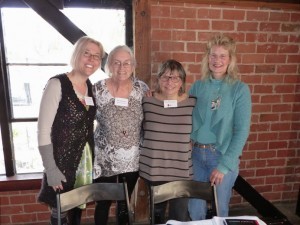 Chapter President Theresa Rogers, Alice Gaines, Me, and Jasmine Haynes