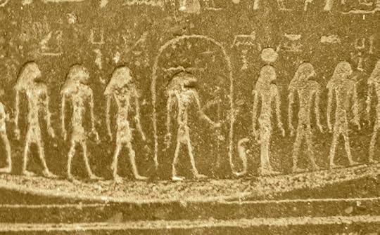 I selected this image for the back cover of Zero Time for several reasons. One, a carving from ancient Egypt captured a sense of antiquity that I thought appropriate for a story of time travel. Two, I liked how the figures seemed to be passing through a doorway, reminiscent of how the characters in Zero Time pass through the time portal. I've posted the image here because I now see how it symbolizes my own transition. I am moving from one novel to the next, from one period of my life into another.