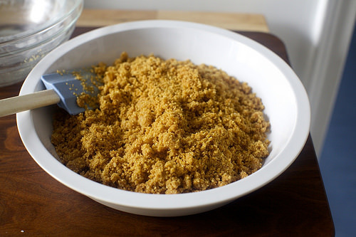buttery graham crumbs