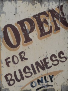 open for business