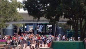 View from Epcot's Land Pavillion toward Innoventions West - December 29, 2014, 11:16 AM (Photo by Sarah Graffam)