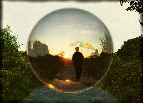 Person in Bubble