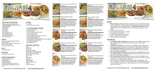Ten Meals in an Hour Printables