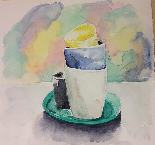 China watercolour study