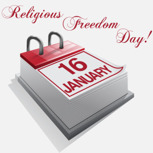 Calendar 16 January Religious Freedom Day