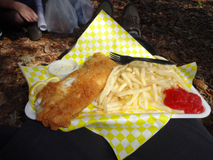 Fish and chips for lunch