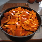 pumpkin in pan