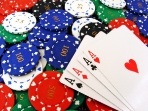 Blog--4 aces on poker chips by Mr. GC