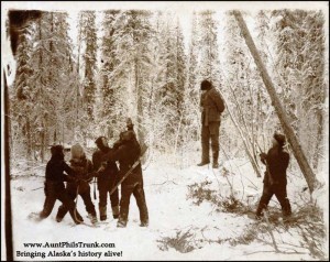 As the Territory of Alaska grew up, the people in the Great Land distanced themselves from frontier justice – as in the photo here – and turned to sending criminals back to the Lower 48 with one-way tickets south.