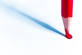 red pencil bleeding