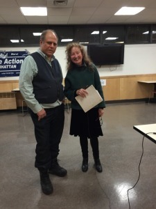 KATHY KELLY AND ONE OF THE ORGANIZERS