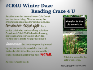 Winter Daze Murder at the Arboretum 2