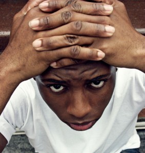 Hands on head