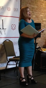 Shira Anthony letting every hear her amazing voice.