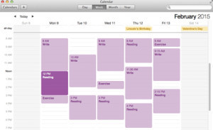 My schedule? I wish. Maybe if I was single, with no kid, and no life.
