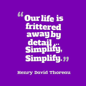 Thoreau simplify quote