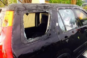 car damaged by hail in brisbane