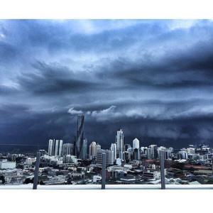 Dark and foreboding sky