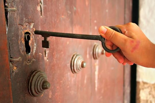 Y este fue el momento cuando abríamos la puerta de la casa.