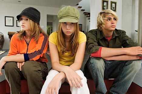 Teenagers gloomy