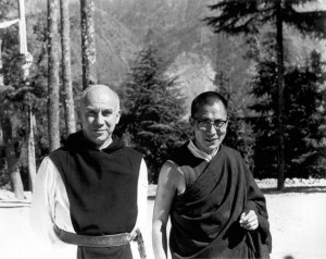 Thomas Merton and the Dalai Lama, 1968. Copyright of the Merton Legacy Trust and the Thomas Merton Center at Bellarmine University. Used with permission.