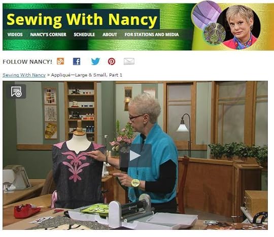 Applique large & small as see on Sewing With Nancy