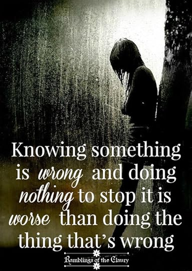 Knowing something is wrong