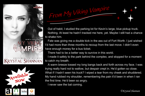 My Viking Vampire Excerpt Graphic