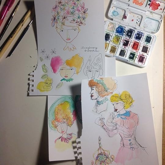 Adding color to daily sketches