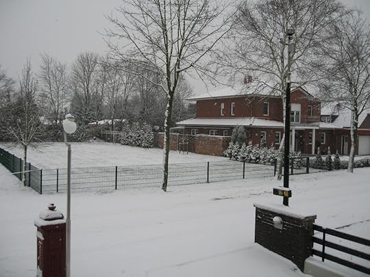 Snowy house