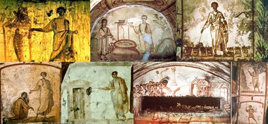 Early catacomb images of Jesus performing miracles