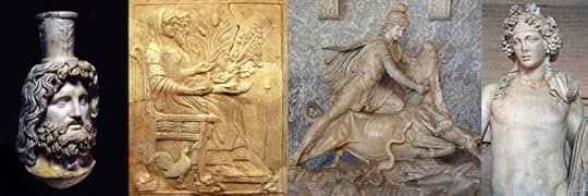 Serapis-Osiris,Persephone and Hades, Mithras, Dionysus